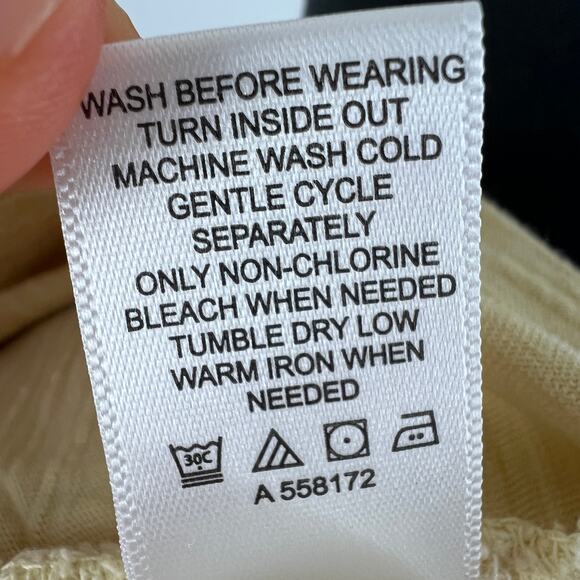 LOGO By Lori Goldstein Top Cotton Green Yellow Tie-Dye Mock Neck Size X-Small XS - Picture 10 of 10